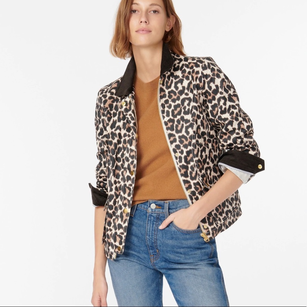 J.Crew Barn Jacket in Leopard